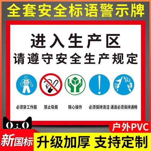 警示标识牌禁止吸烟标牌进入生产区工厂车间必须穿工作服施工现场